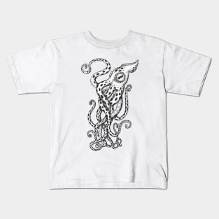 Octopus modern art Kids T-Shirt